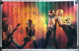 Def Leppard Live Poster 1983 Approx 23 X 35 Vintage 80 