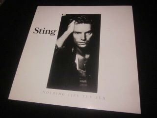 Sting 1987 Nothing Like The Sun 12x12 Promo Cover Flat Poster 2 - Sided The Police