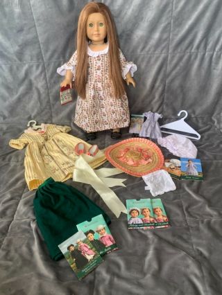 American Girl Felicity Doll With Meet Dress & Tea Lesson Gown & More