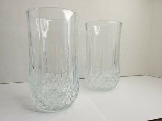 Vintage Lead Crystal Drinking Glasses,  Set Of 2