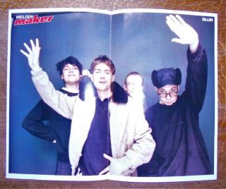 Blur / The Beastie Boys 11.  5 " X 14.  5 " Melody Maker Poster Early 90 