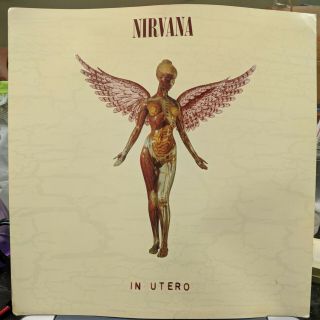 Nirvana - In Utero 12 " X12 " Two - Sided Poster