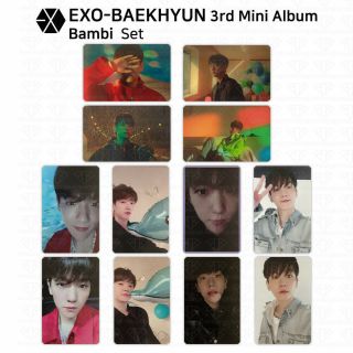 Exo Baekhyun 3rd Mini Album Bambi Official Photocard Photo Card Ar Clip Kpop