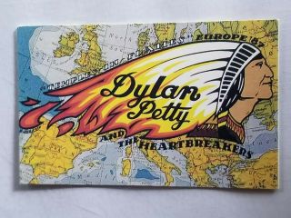 Vintage Bob Dylan Tom Petty Temple In Flames Tour Europe 