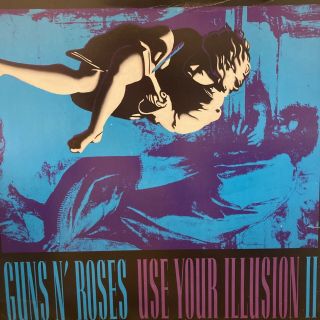 Guns N Roses Use Your Illusion Ii 12x12 Promo Poster Window Card Promotional