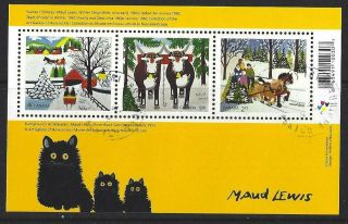 Canada 2020 Maud Lewis Paintings Holiday Souvenir Sheet Fine