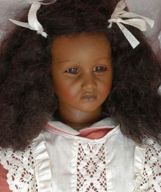 Annette Himstedt 26” Barefoot Children Fatou 3809 Puppen Kinder Doll