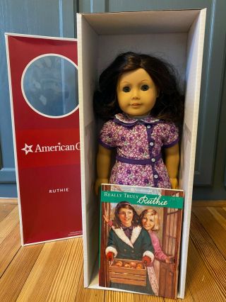 American Girl Ruthie 18 " Doll And Meet Book - Retired - Display Only