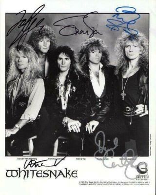 Reprint - Whitesnake Band Autographed Signed 8 X 10 Photo Poster Rp Man Cave