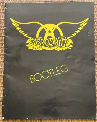 Aerosmith 1977 Bootleg Tour Program Book / Steven Tyler / Joe Perry