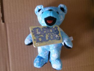 Baby Blue Grateful Dead Dancing Bean / Beanie Bear Old Stock No Reserv
