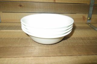 4 Corelle Winter Frost White 6 1/8 " Soup/cereal Bowls