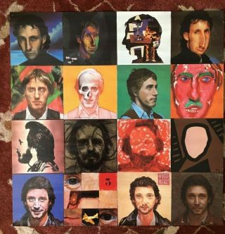 The Who Face Dances Rare Promotional Poster From 1981 24 " X24 "