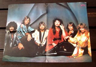Vtg 1979 Bananas Rock Band 21 1/4 X 15 3/4 " Poster Heart Ann & Nancy Wilson
