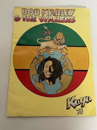 Vintage Bob Marley And The Wailers 1978 Kaya Concert Book