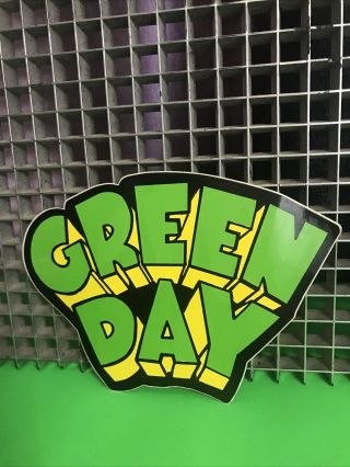 Vintage Green Day Sticker 4 1/2” X 7” 1994 •silkscreened• Vinyl•new Old Stock