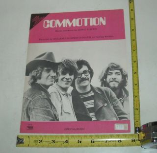 Creedence Clearwater Revival - Commotion Sheet Music 1969 John Fogarty Photo