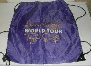 Rare Taylor Swift Purple Speak Now World Tour Vinyl Back Pack - 2