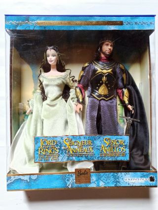 Barbie Collector,  Arwen Et Aragorn,  Le Seigneur Des Anneaux,  Le Retour Du Roi.
