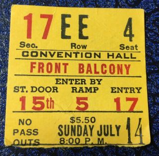 Uriah Heep Manfred Mann Concert Ticket Stub 7 - 14 - 74