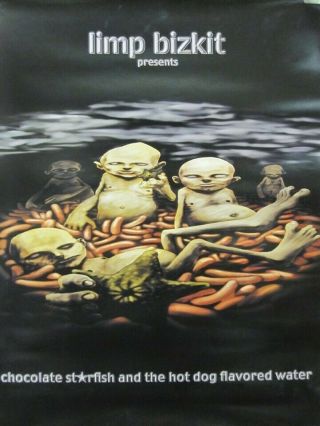 Limp Bizkit 2000 Chocolate Starfish Promotional Poster Flawless Old Stock