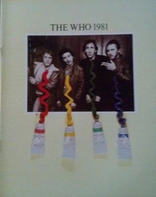 The Who - Face Dances Program 1981