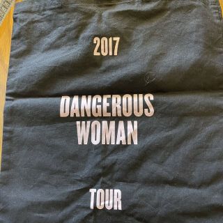 Ariana Grande 2017 Dangerous Woman Tour Tote Bags Black Pink Shopper Bag