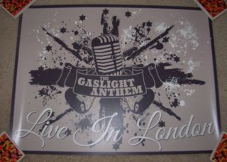 Gaslight Anthem Concert Gig Poster Live In London Handwritten