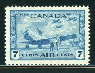 Canada Mnh Selections: Scott C8 7c Deep Blue (1943) $$