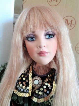 2003 Jan Mclean Belle Ii 32 " Porcelain Doll,  Shipper Glamour Girl