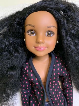 Bfc Ink Doll Calista/noelle African American Girl,  Black Hair 18”