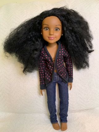 BFC Ink doll Calista/Noelle African American girl,  black hair 18” 2