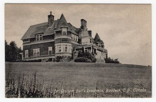Canada Ns Nova Scotia - Baddeck - Alexander Graham Bell Residence 1917 Postcard