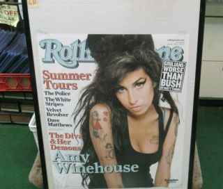 Amy Winehouse Poster 2007 Rare Vintage Collectible Display Rolling Stone
