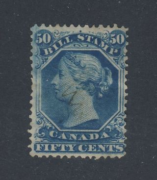 Canada Revenue Bill Stamp Fb31 - 50c Guide Value = $35.  00