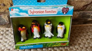 Bnib Sylvanian Families Calico Critters De Burg Penguin Family Flair