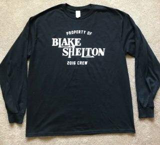 Blake Shelton 2016 Tour Xl Long Sleeve Shirt Unworn
