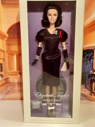 Elizabeth Taylor Violet Eyes Silkstone Barbie 267 Out Of 6,  500 Made