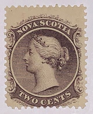 Travelstamps: 1860 - 1863 Nova Scotia Stamps Scott 9 Queen Victoria Og Nh