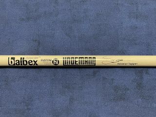 Lindemann Sebastian Tagtgren Official Tour Drumstick Stick 2020 Rare