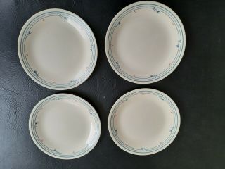 4 Corelle Country Violet Luncheon Plates 8.  5 In