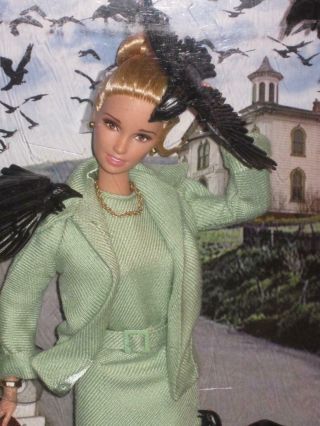 2008 Tippi Hedren Barbie Alfred Hitchcock THE BIRDS NRFB Green Outfit 3