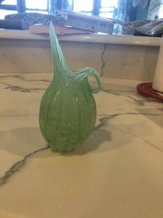 Lefton’s Green Swirl Art Glass