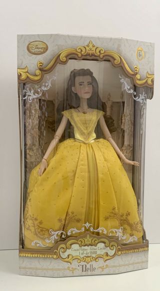 Nib Disney Store Belle Limited Edition Doll Live Action Film Beauty & The Beast