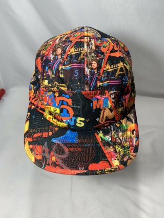 Maroon 5 All Over Print 5 Panel Hat Strapback Concert Tour Cap Live Nation Merch