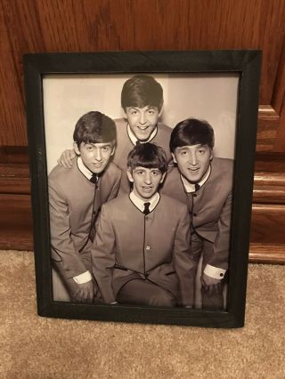 Framed The Beatles Photo Print 8” X 10”,  Ready To Hang