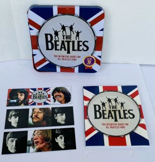 The Beatles The Definitive Guide For All Beatles Fans Book W/9 Magnets In Tin
