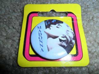 Vintage 1986 Madonna " True Blue " 1.  5 Inch Button