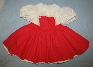 Vintage Doll Madame Alexander Playpal Type Dress Tag Joanie Janie 1959 - 1960s