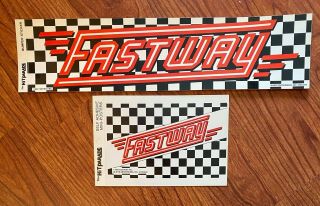 Vintage 1983 Fastway Hit Parade Bumper & Mini - Poster Stickers - Stock